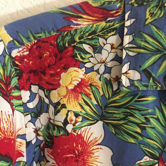 Men's CREMIEUX Hawaiian Single Pocket Button Down Shirt - Picture 10 of 15